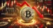 DALL·E 2024-11-25 21.19.37 - A 1200x625 pixel image representing Bitcoin's price dip and market liquidations. The image should feature a Bitcoin coin symbol falling on a digital t