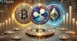 DALL·E 2025-01-28 08.27.38 - A visually engaging digital illustration featuring Ripple's XRP logo alongside Bitcoin and Ethereum logos, symbolizing a diversified digital asset res