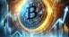 DALL·E 2025-01-29 22.40.30 - A futuristic and dynamic representation of Bitcoin's resilience against economic uncertainty. The image features a glowing Bitcoin coin rising above f